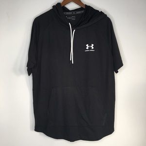 Under Armour Sweatshirt Short Sleeve Hooded Black